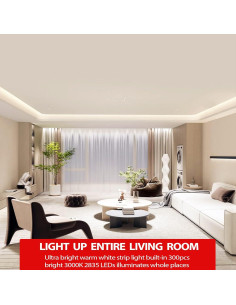 Tira de LED Cálido 5m RGH LIGHTING Regulable para Decoración 2