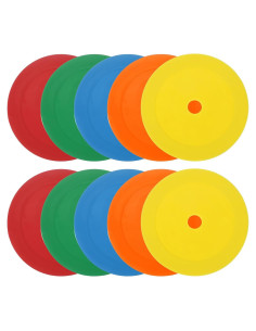 Conos Planos PATIKIL 10 Pcs 15.5 cm para Entrenamiento Deportivo
