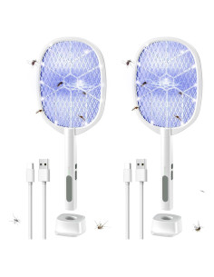 Raqueta Eléctrica para Moscas DEEZEE 2PACK 4000V Recargable