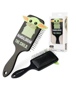 Cepillo Desenredante Disney Yoda Bebé Negro 22x7cm para Cabello