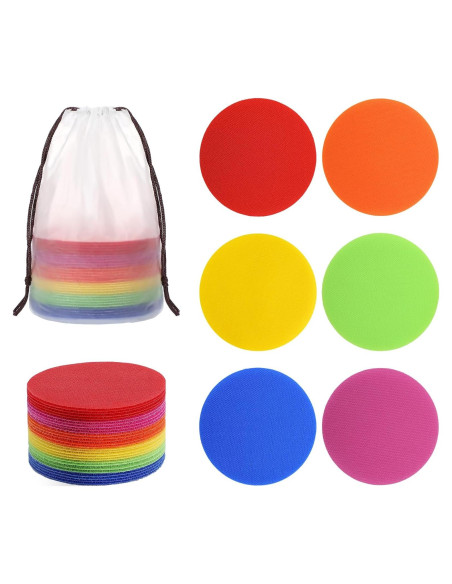 30 Puntos de Alfombra Reutilizables Apipi - 10 cm Coloridos 30 Puntos de Alfombra Reutilizables Apipi - 10 cm Coloridos