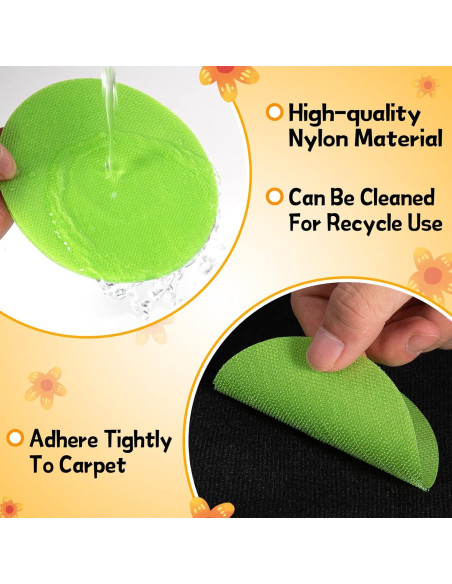 30 Puntos de Alfombra Reutilizables Apipi - 10 cm Coloridos 30 Puntos de Alfombra Reutilizables Apipi - 10 cm Coloridos