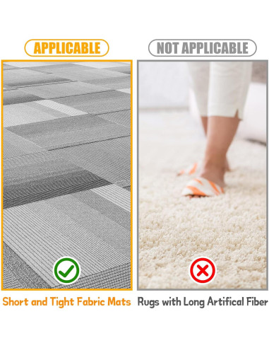 30 Puntos de Alfombra Reutilizables Apipi - 10 cm Coloridos