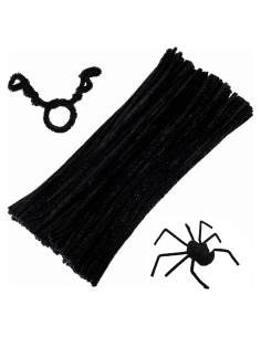 Set de 100 Limpiapipas Negros HOIRIX 30 cm para Manualidades
