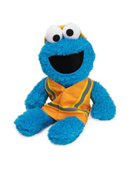 GUND Monstruo de las Galletas Peluche 33 cm Trabajador Construcción GUND Monstruo de las Galletas Peluche 33 cm Trabajador Construcción