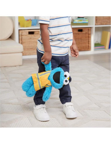 GUND Monstruo de las Galletas Peluche 33 cm Trabajador Construcción