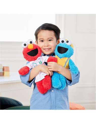 GUND Monstruo de las Galletas Peluche 33 cm Trabajador Construcción