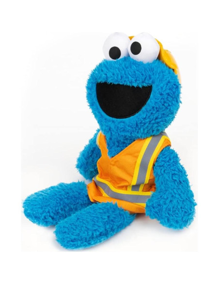 GUND Monstruo de las Galletas Peluche 33 cm Trabajador Construcción GUND Monstruo de las Galletas Peluche 33 cm Trabajador Construcción