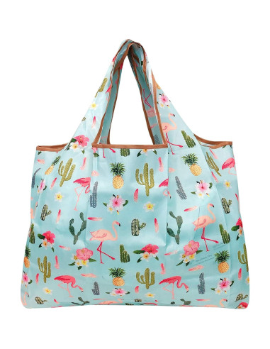 Bolsas de Compras Reutilizables Wrapables - Juego de 3 Grandes de Nylon