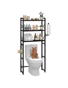 Estante de Almacenamiento Simple Trending 3 Niveles Negro