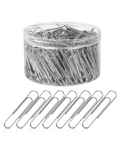 700 Clips de Papel Jumbo Joyberg Plateados 33 mm Reutilizables