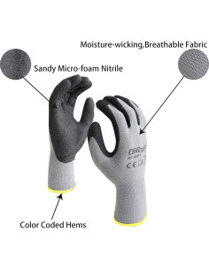 Guantes de Trabajo Corestar Nitrilo MicroFoam 10 Pares 2