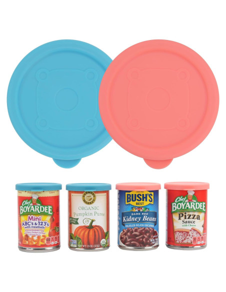 2 Tapas de Silicona para Latas de 3 Pulgadas Purekra