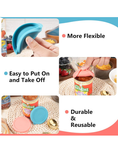 2 Tapas de Silicona para Latas de 3 Pulgadas Purekra