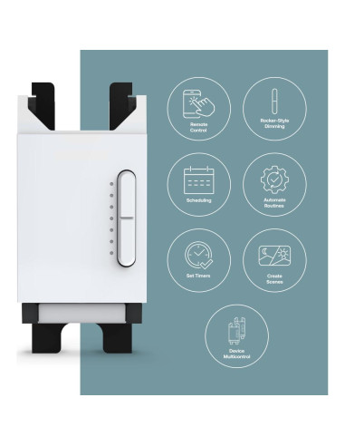 Atenuador Inteligente Deako Master Wi-Fi 2.4 GHz, Blanco