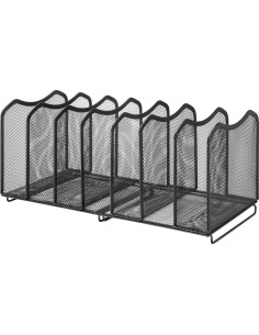 Organizador de Archivos de Malla Simple Trending 7 Secciones Negro 2