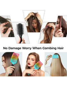 Cepillo Desenredante Mokasakiso para Cabello Rizado y Seco 2