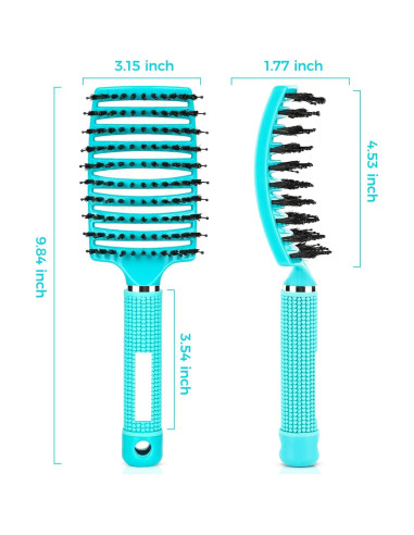 Cepillo Desenredante Mokasakiso para Cabello Rizado y Seco