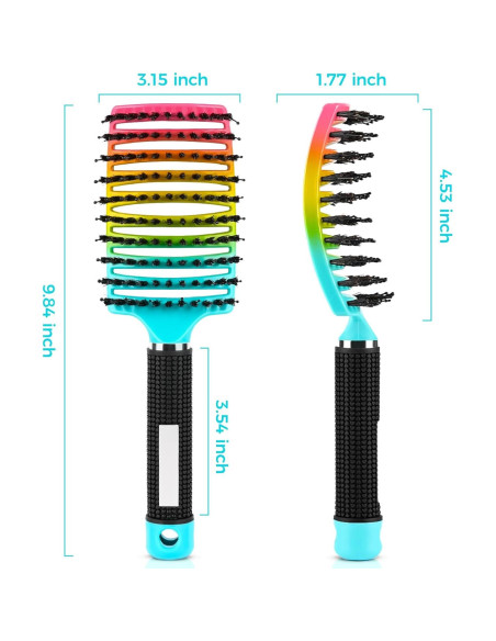 Cepillo Desenredante Mokasakiso para Cabello Rizado y Seco