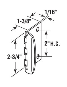 Cerradura de Privacidad Prime-Line U 9888 Blanca Reversible 2