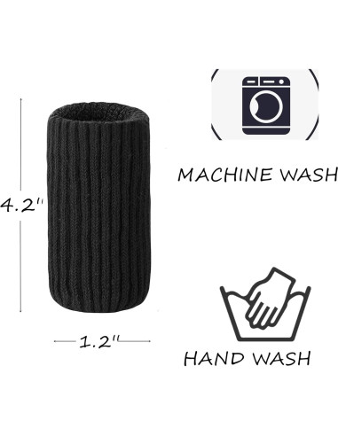 32 Calcetines Protectores para Patas de Muebles Blendnew - Negros