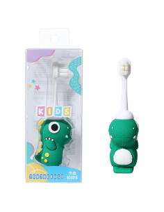 Cepillo de Dientes para Niños Neverfade Dinosaurio Verde - Suave 0.08mm