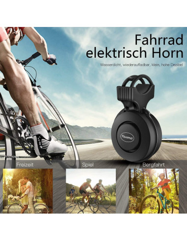 Timbre Eléctrico Recargable Ytuomzi 120dB Impermeable