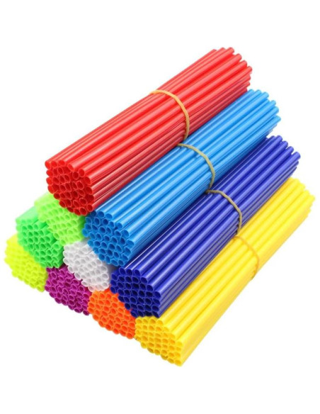 180 Fundas para Radios de Bicicleta DXMWWTP - 10 Colores