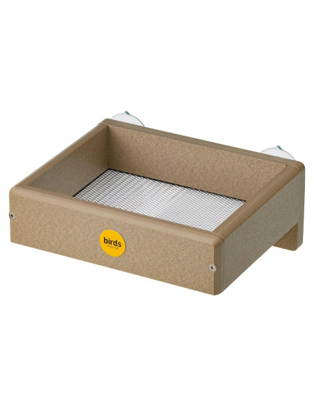 Comedero de Plataforma en Ventana Birds Choice SNWM100 - Taupe