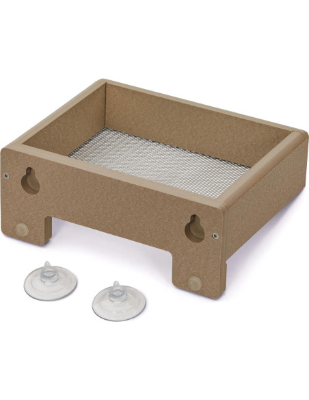 Comedero de Plataforma en Ventana Birds Choice SNWM100 - Taupe