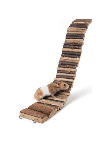 Puente Suspendido Niteangel para Hámster 55.1 cm - Escalera de Madera