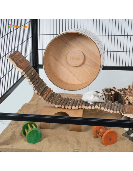 Puente Suspendido Niteangel para Hámster 55.1 cm - Escalera de Madera