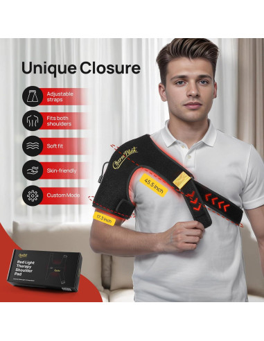 Almohadilla de Terapia de Luz Roja Charmpilot para Hombro 86 LEDs