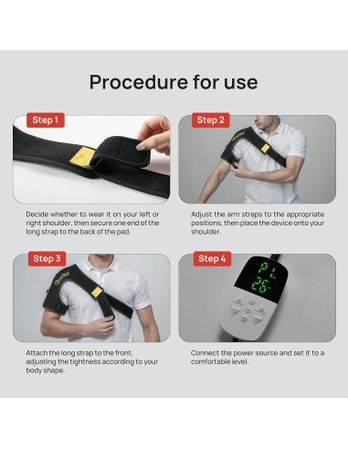 Almohadilla de Terapia de Luz Roja Charmpilot para Hombro 86 LEDs