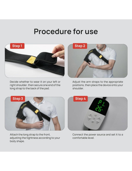 Almohadilla de Terapia de Luz Roja Charmpilot para Hombro 86 LEDs