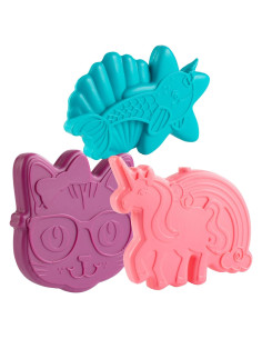 Paquete de 3 Paquetes de Hielo Duro Bentology - Narval, Unicornio y Gatito - Reutilizables y Libres de BPA