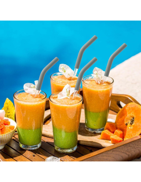 6 Puntas de Silicona Verde Militar HINZIC 8mm Reutilizables