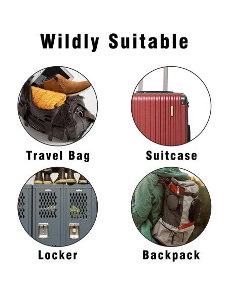 2 Candados de Equipaje ETCAR Multicolor con Llaves - Portátiles