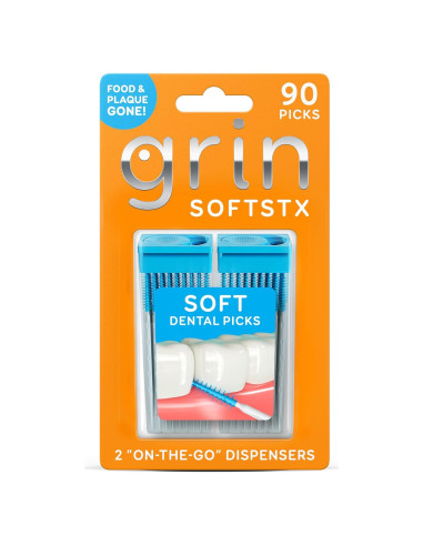 Palillos Dentales Suaves Grin Mint 90 Unidades Cerdas Flexibles