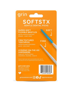 Palillos Dentales Suaves Grin Mint 90 Unidades Cerdas Flexibles 2