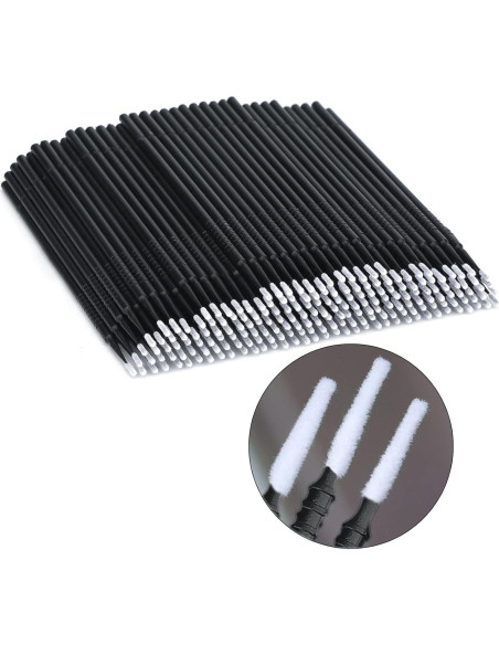 200PCS Micro Aplicadores Desechables G2PLUS - Negro 10cm