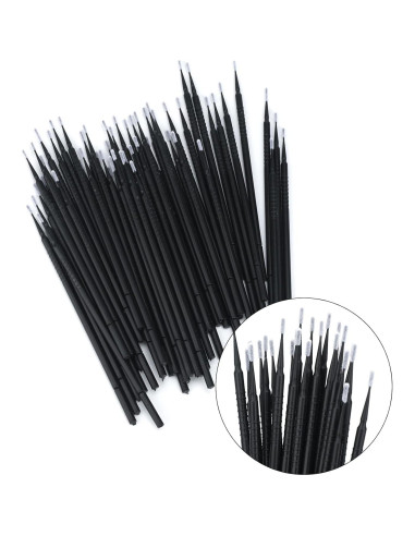 200PCS Micro Aplicadores Desechables G2PLUS - Negro 10cm