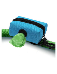 Bolsa de Desechos Cutie's PetBox con Soporte y Dispensador Azul
