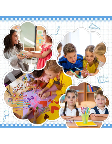 Lápices Mecánicos Colarr 200 Pcs 0.7mm con Borrador Coloridos