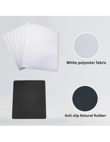 Alfombrillas de Ratón Antideslizantes OKBA 20pcs 24x20cm Personalizadas