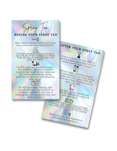 Tarjetas Instrucciones Bronceado Spray Lashicorn 50 Unidades