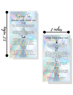 Tarjetas Instrucciones Bronceado Spray Lashicorn 50 Unidades 2