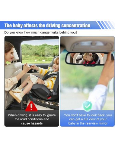 Espejo Retrovisor para Bebés DUSCOKE Oso 26.5x20.5cm