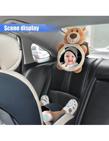 Espejo Retrovisor para Bebés DUSCOKE Oso 26.5x20.5cm