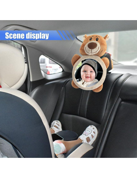 Espejo Retrovisor para Bebés DUSCOKE Oso 26.5x20.5cm